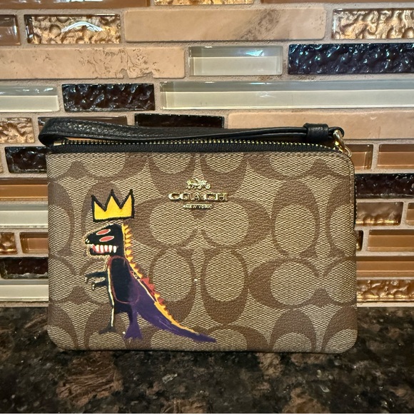 NEVER WORN Coach Wristlet with Dinosaur Design - Picture 2 of 4